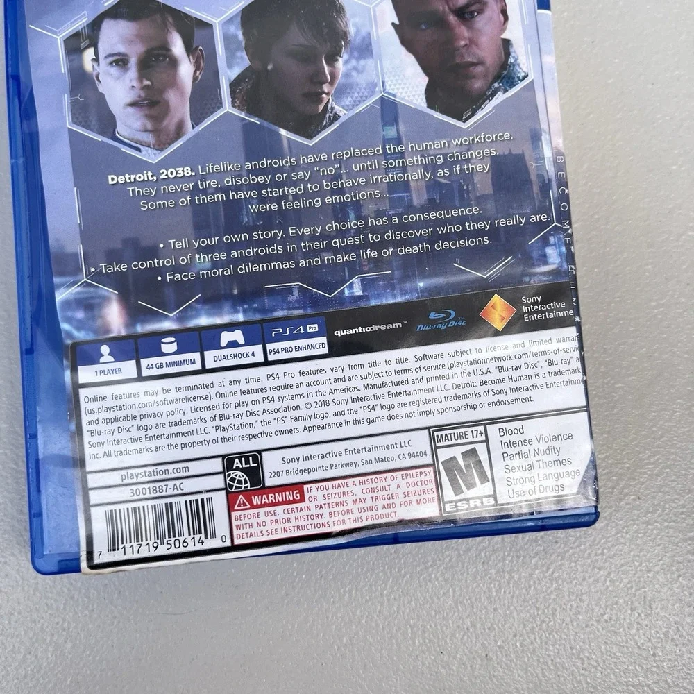 Detroit: Become Human PS4 - Sony PlayStation 4 Pre-owned Works Tested